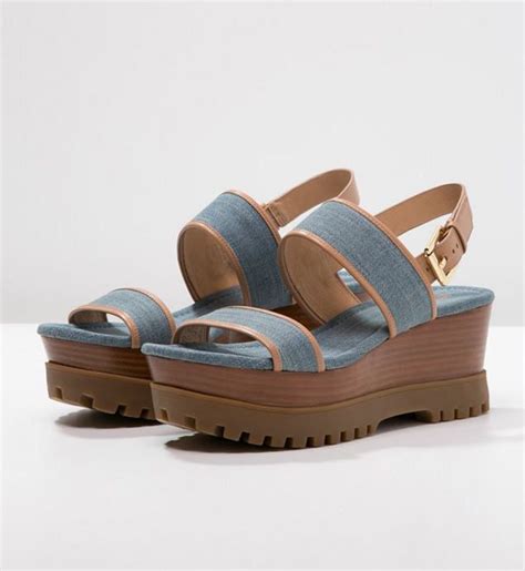 sandales michael kors talon|Michael Kors denim sandals.